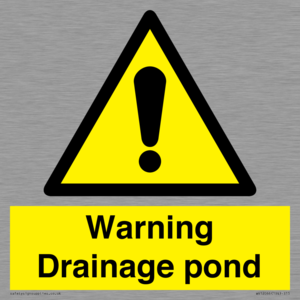 Warning Drainage pond